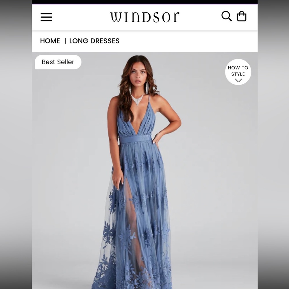 COPY - Brand new Windsor long blue dress size medium